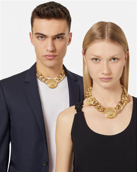 versace medusa necklace buy online|versace small medusa head necklace.